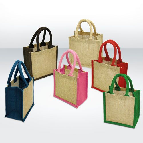 JB-5 : Jute Bag / Gusset, Handle Color