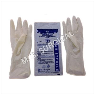 Non Sterile Powdered Latex Surgical Gloves