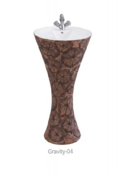 Gravity 04 One Piece Pedestal Wash Basin