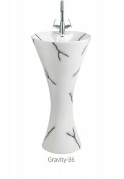 Gravity 36 One Piece Pedestal Wash Basin