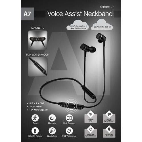 Xech A7 Voice Assistant Neckband Earphone