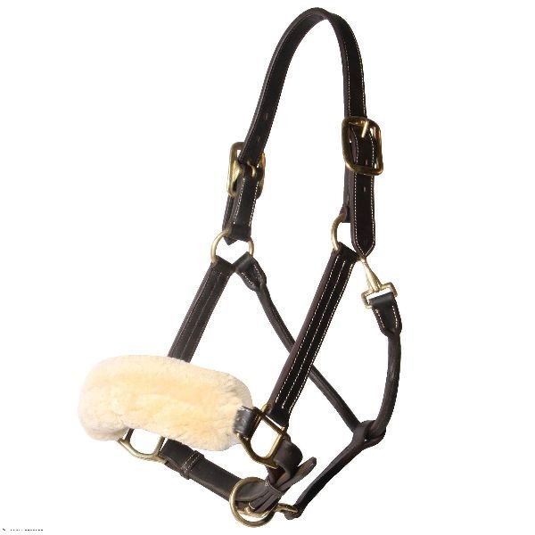 Leather Maize Fleece Halter Cover