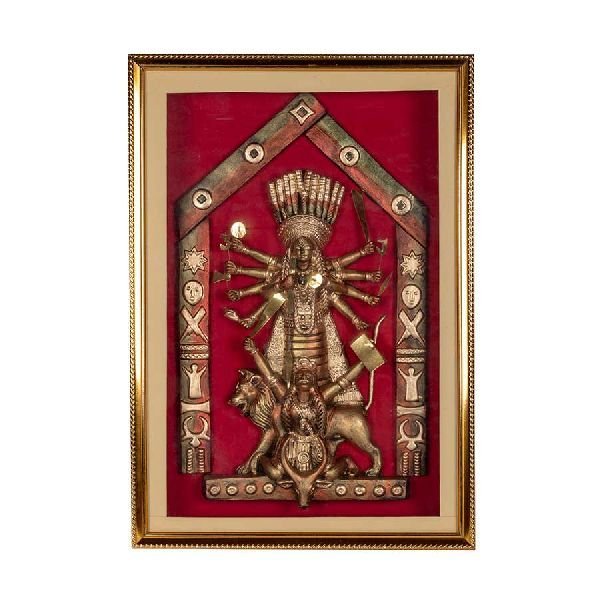 Astounding Terracotta work of Durga Jhaki
