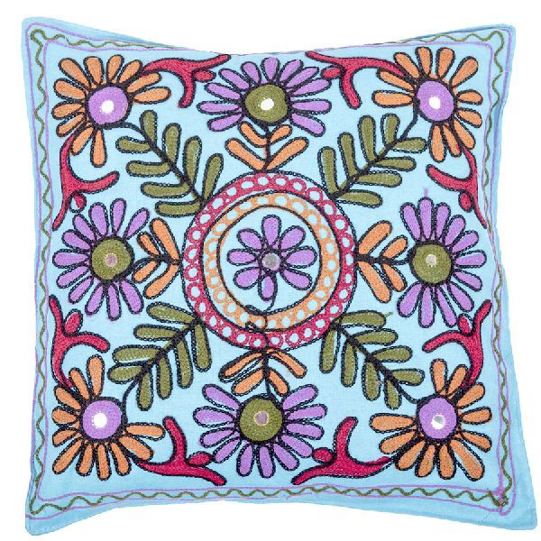 Enchanting Set Of Five Pic Embroidery Cushion Cover