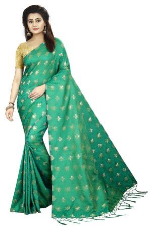 Designer Green Color Silk Saree