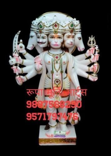 Panchmukhi Marble Hanuman Statue