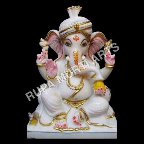 White Marble Ganesh Statue