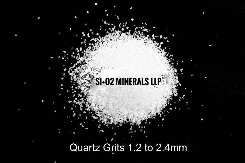 1.2 to 2.4 mm Quartz Grits
