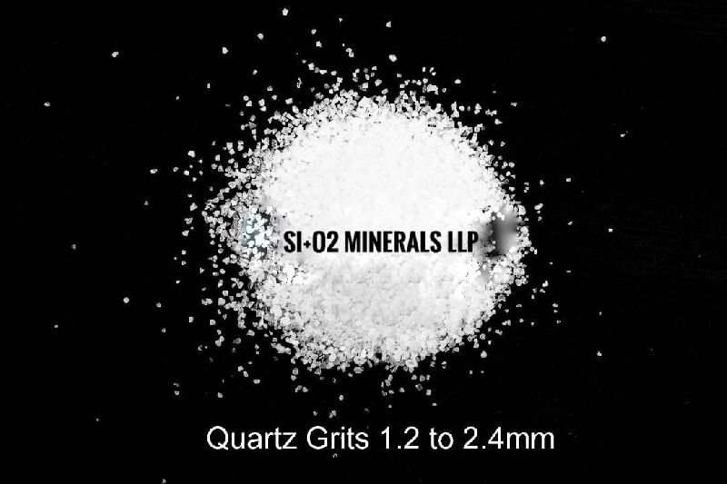 1.2 to 2.4 mm Quartz Grits
