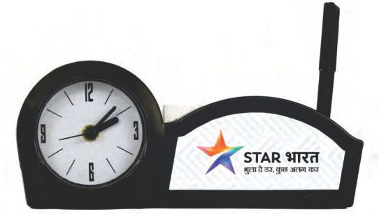 158 Table Clock With Pen Stand