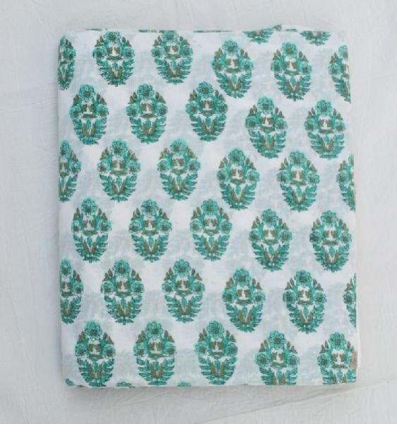 Hand Block Printed Cotton Fabric 01