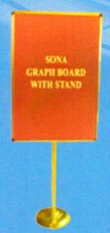 Welcome Board with Brass Single Pole 02