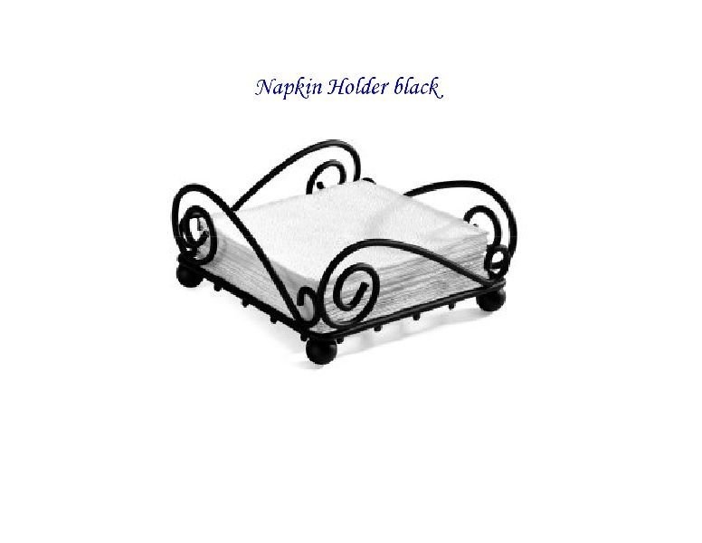 Black Napkin Holder