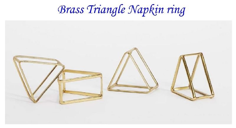 Brass Triangle Napkin Rings