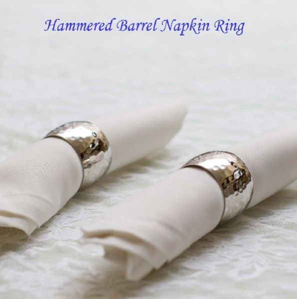 Hammered Barrel Napkin Ring