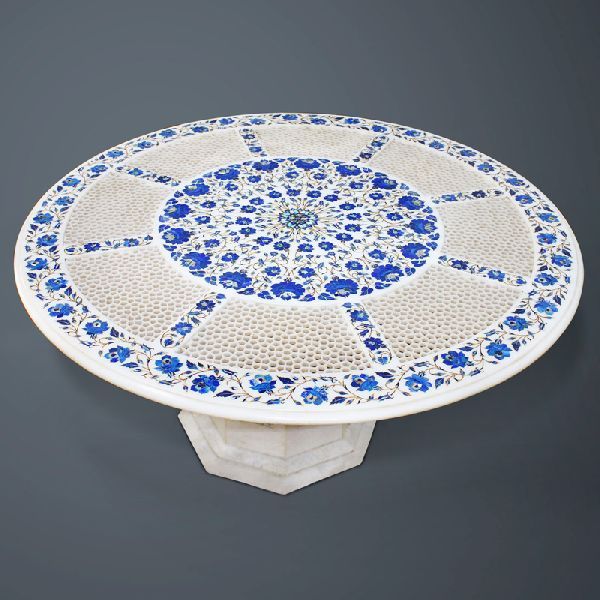 Round Handcrafted Marble Table Top (SFI115)