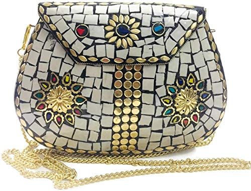 9253 Fashionable Ladies Metal Bag