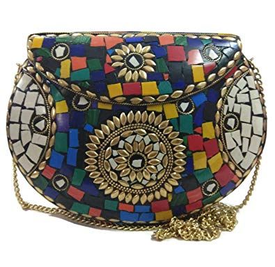 9255 Fashionable Ladies Metal Bag