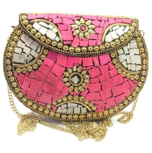 9259 Fashionable Ladies Metal Bag