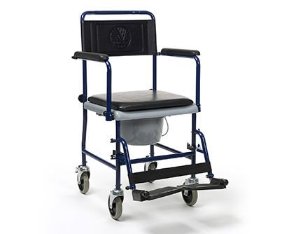 Rolling commode chair