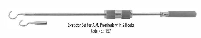 Extractor Set for A.M. Prosthesis with 2 Hooks