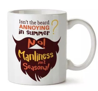Beard White Mug