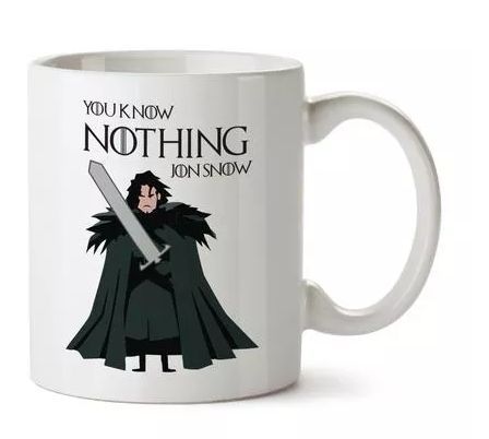 Jon Snow White Mug