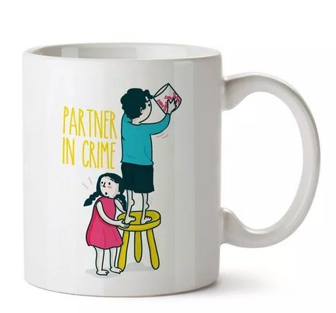 Partner in Crime White Mug