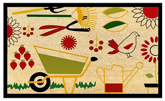 SCE - 1020 Bleached PVC Coir Tufted Mat