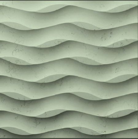 3D Cement Wave Tile