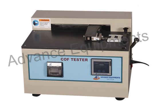 Static & Kinetic Coefficient Of Friction Tester Touch Screen Without Printer