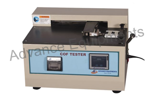 Static & Kinetic Coefficient Of Friction Tester Touch Screen With Printer