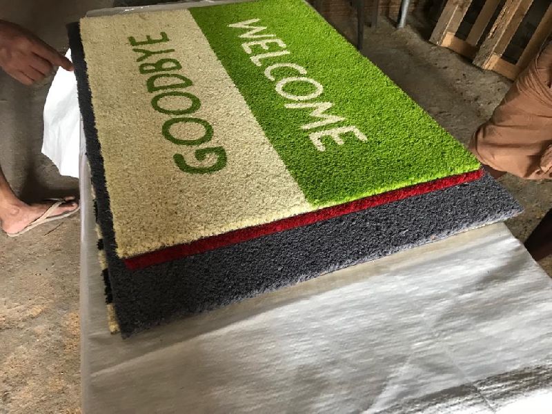 SCE - 1029 Bleached PVC Coir Tufted Mat