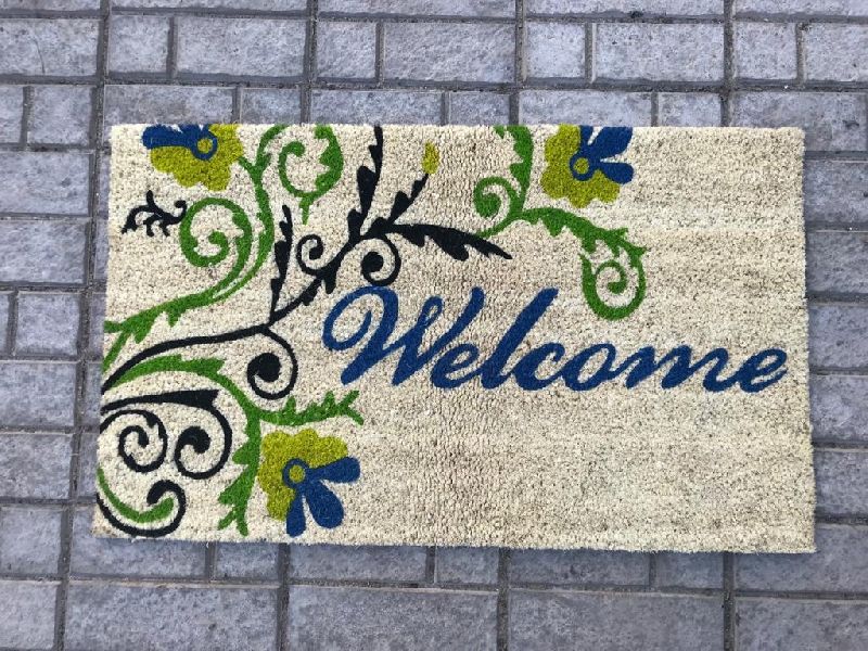 SCE - 1031 Bleached PVC Coir Tufted Mat