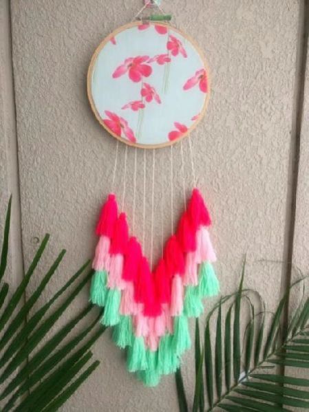 Red Floral Wall Hanging