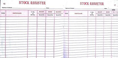 Stock Register
