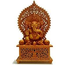 Wooden Lord Ganesha