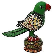 Wooden Parrot Colourful