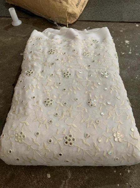 Dyeable Embroidery Fabric 03