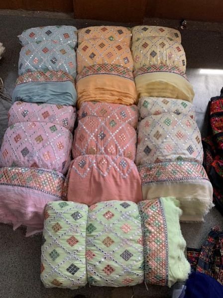 Embroidered Georgette Fabric 04