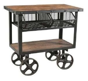 DI-A2 Wooden Iron Trolley