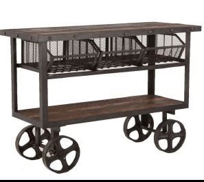 DI-A3 Wooden Iron Trolley