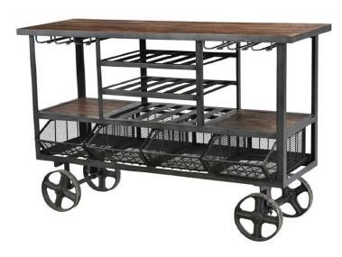DI-A5 Wooden Iron Trolley