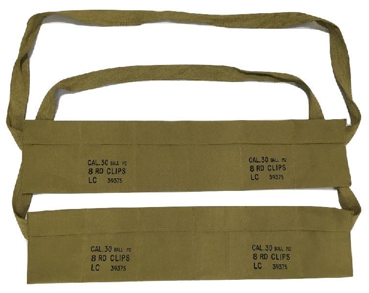 Green M1 Army Cotton Bandolier
