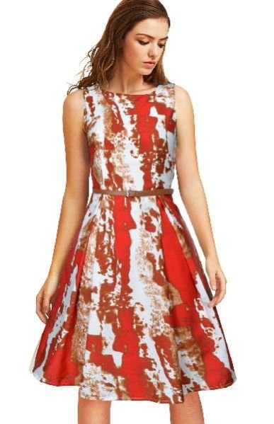 Red Vivo Designer Dress