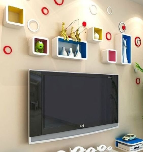 Colourful set or 2 Square & 1 Rectangle