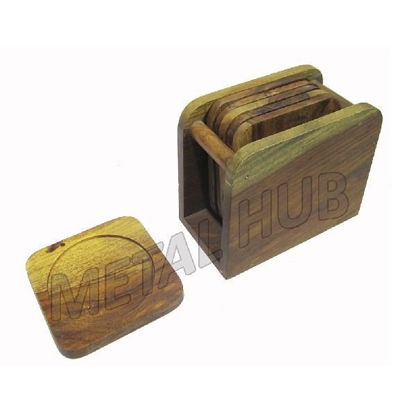 MH-9009 Wooden Square Coaster