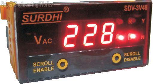 SDV-3V48 Three Phase Digital Voltmeter