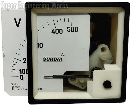 SR-96VS for 96X96 Sq.mm Analogue Voltmeter (With Slider Dial)