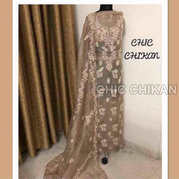 Chikankari Embroidered Fabrics 01